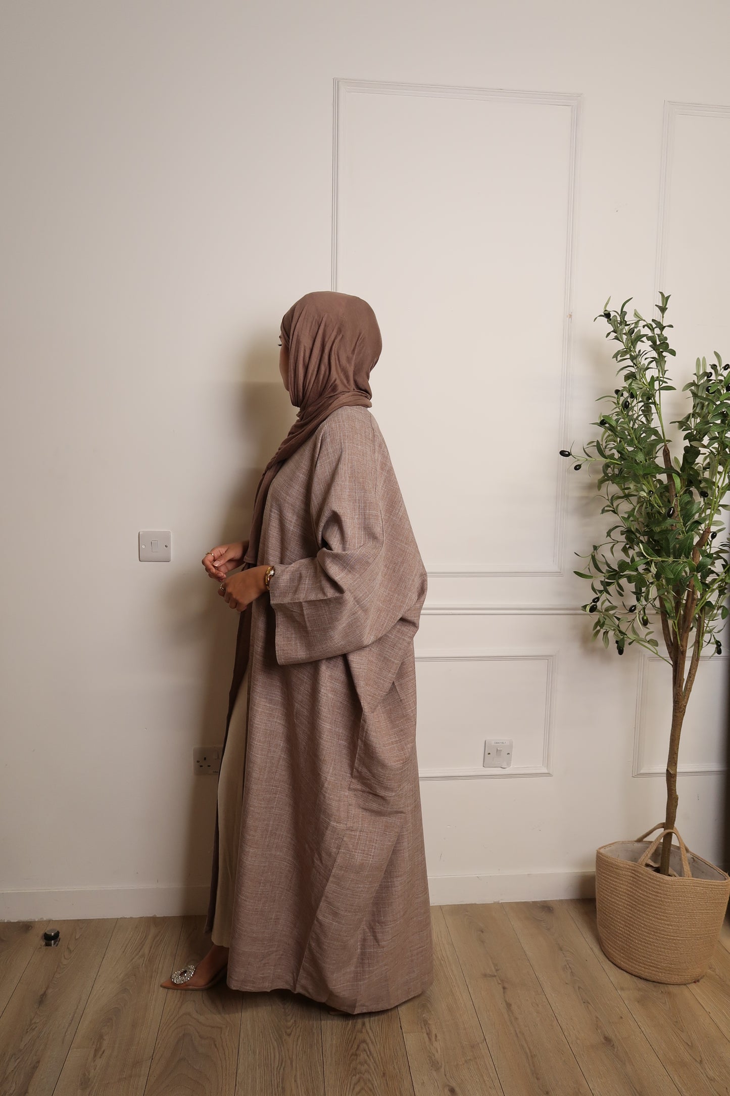 Mink Linen Abaya