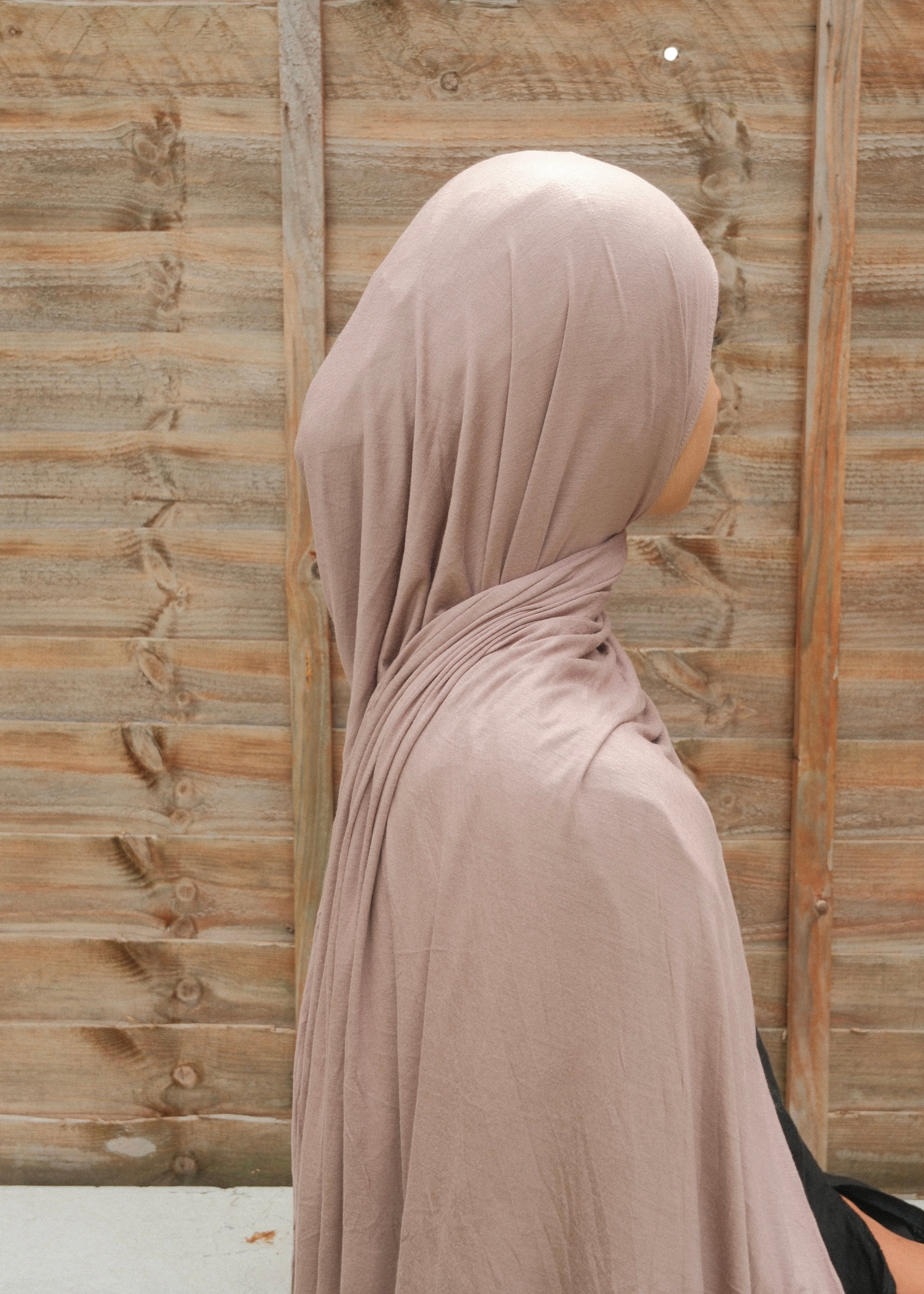 Mocha cotton jersey hijab