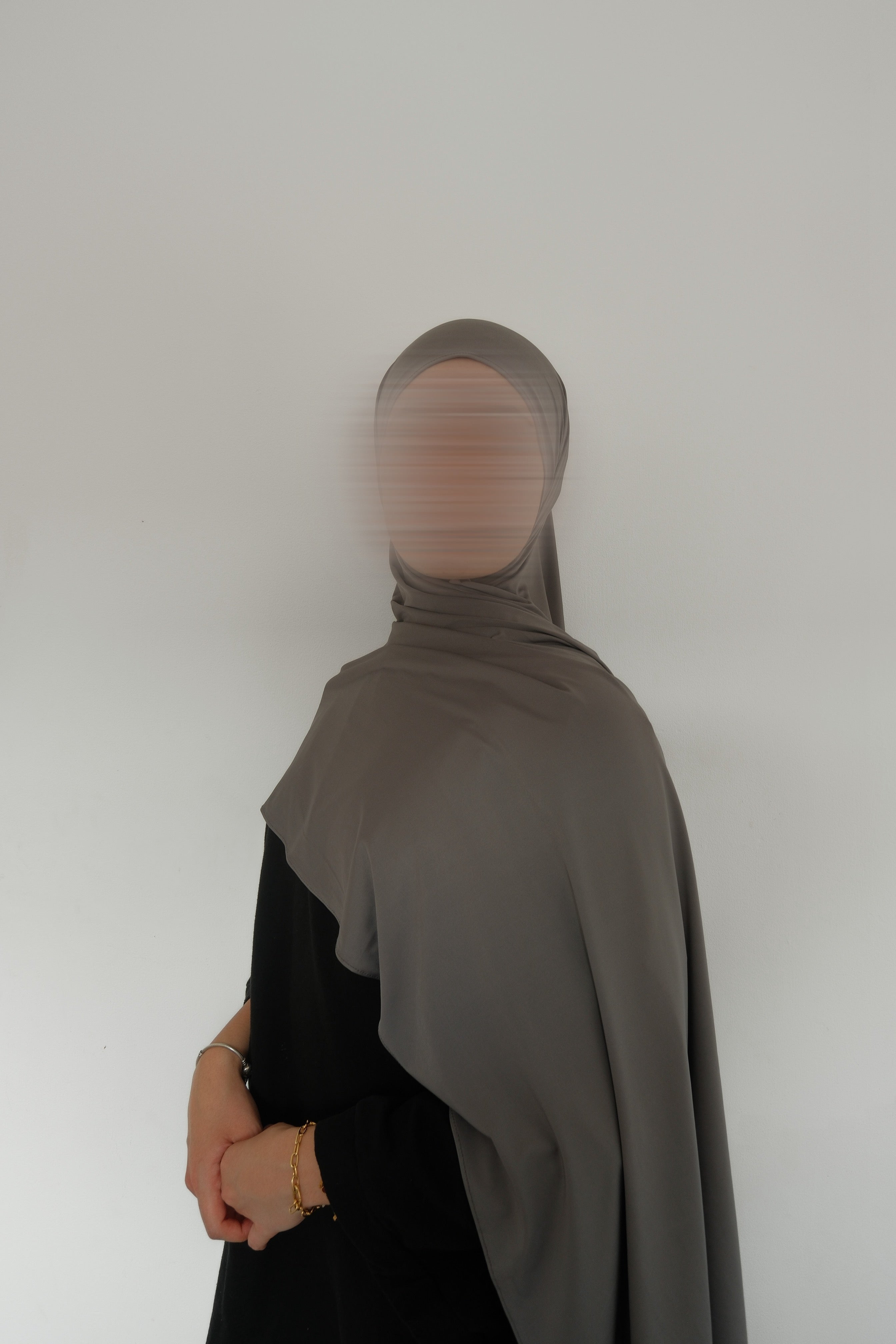 Charcoal Liquid Jersey Scarf