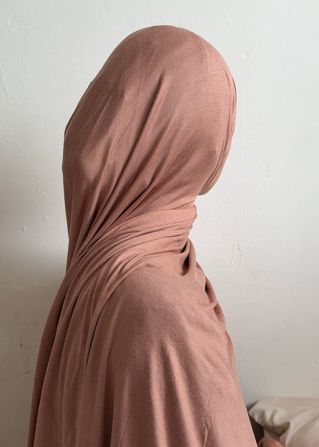 light brown cotton jersey hijab