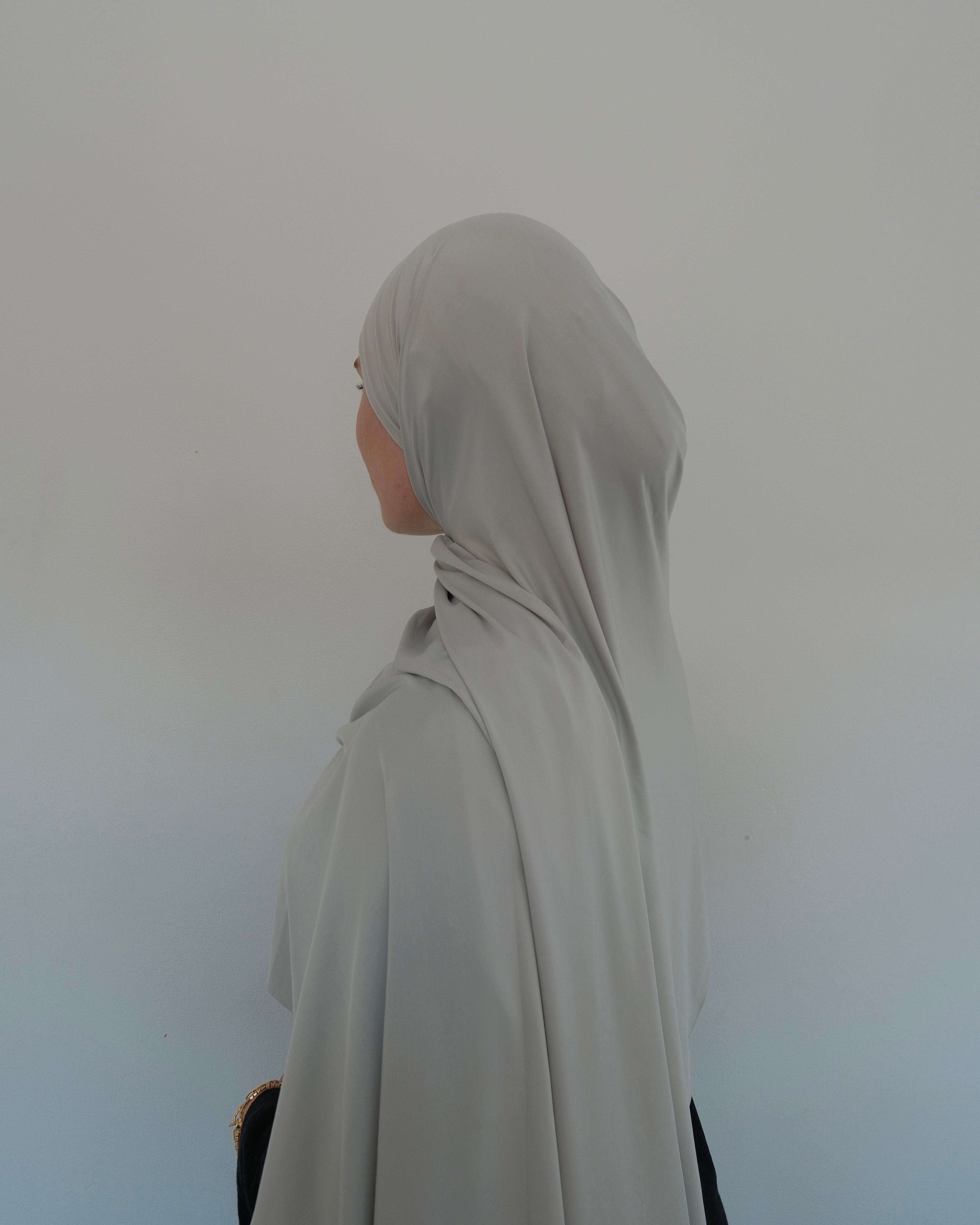 Silver Stone Liquid Jersey Scarf