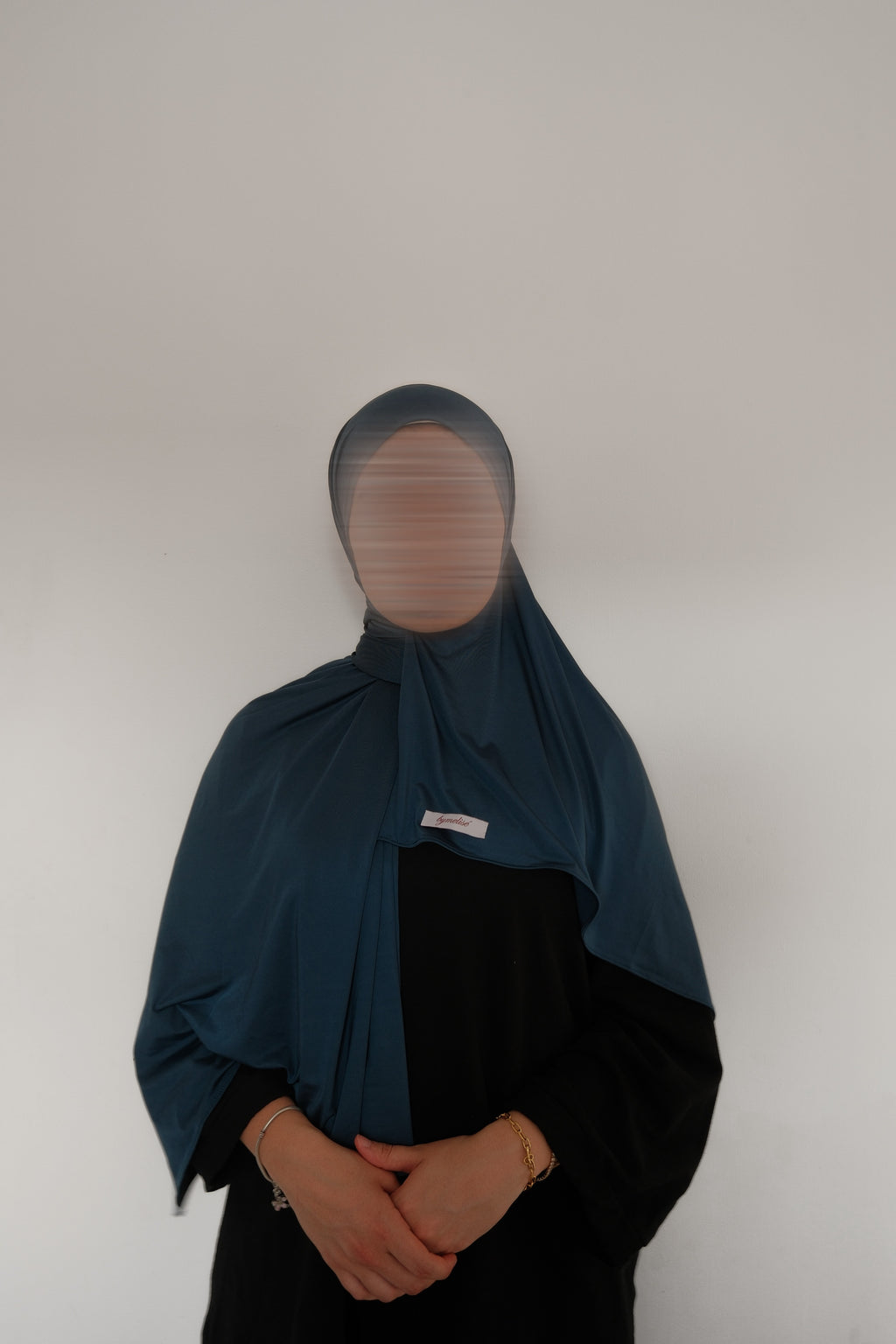 Slate Blue Liquid Jersey Scarf