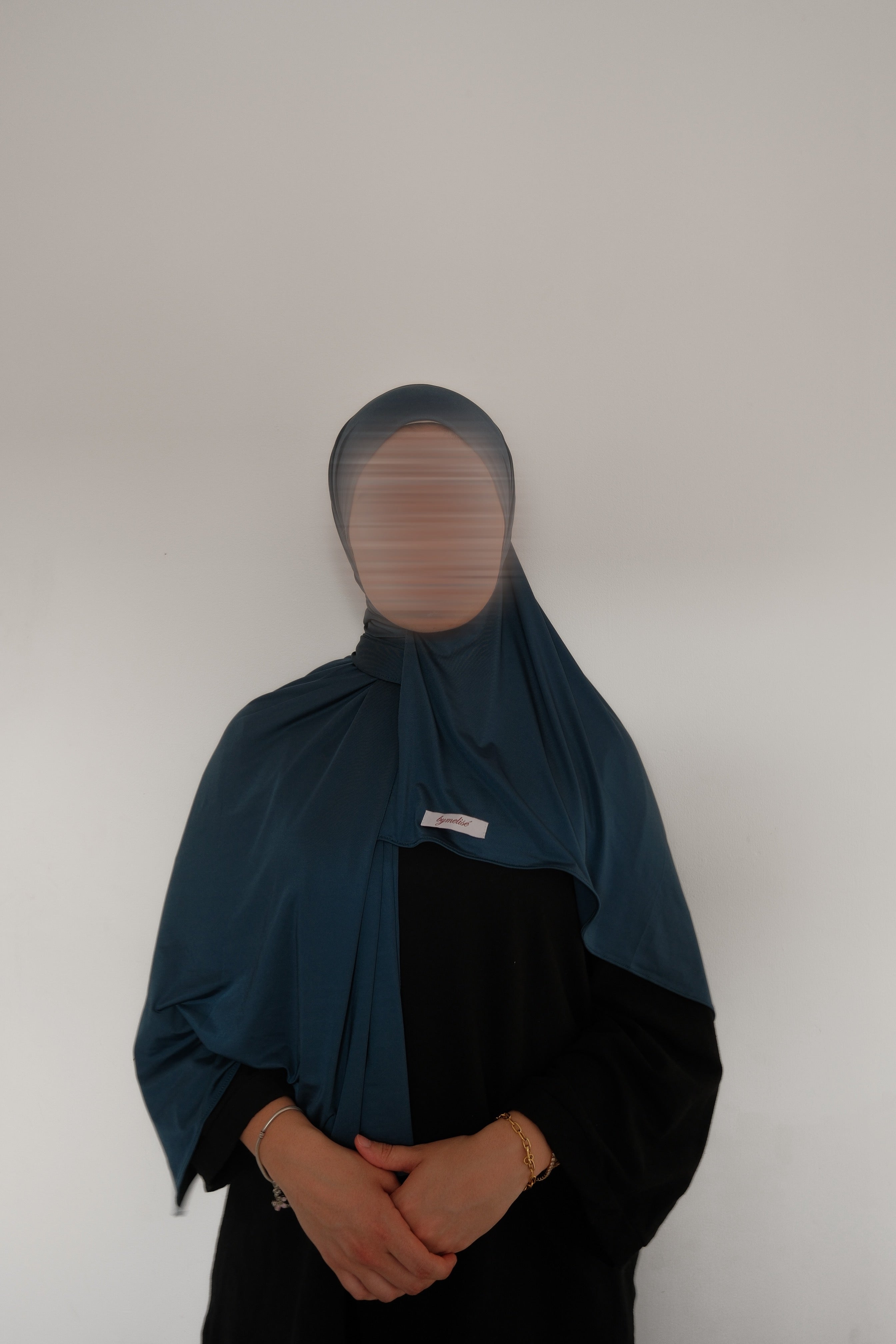 Slate Blue Liquid Jersey Scarf