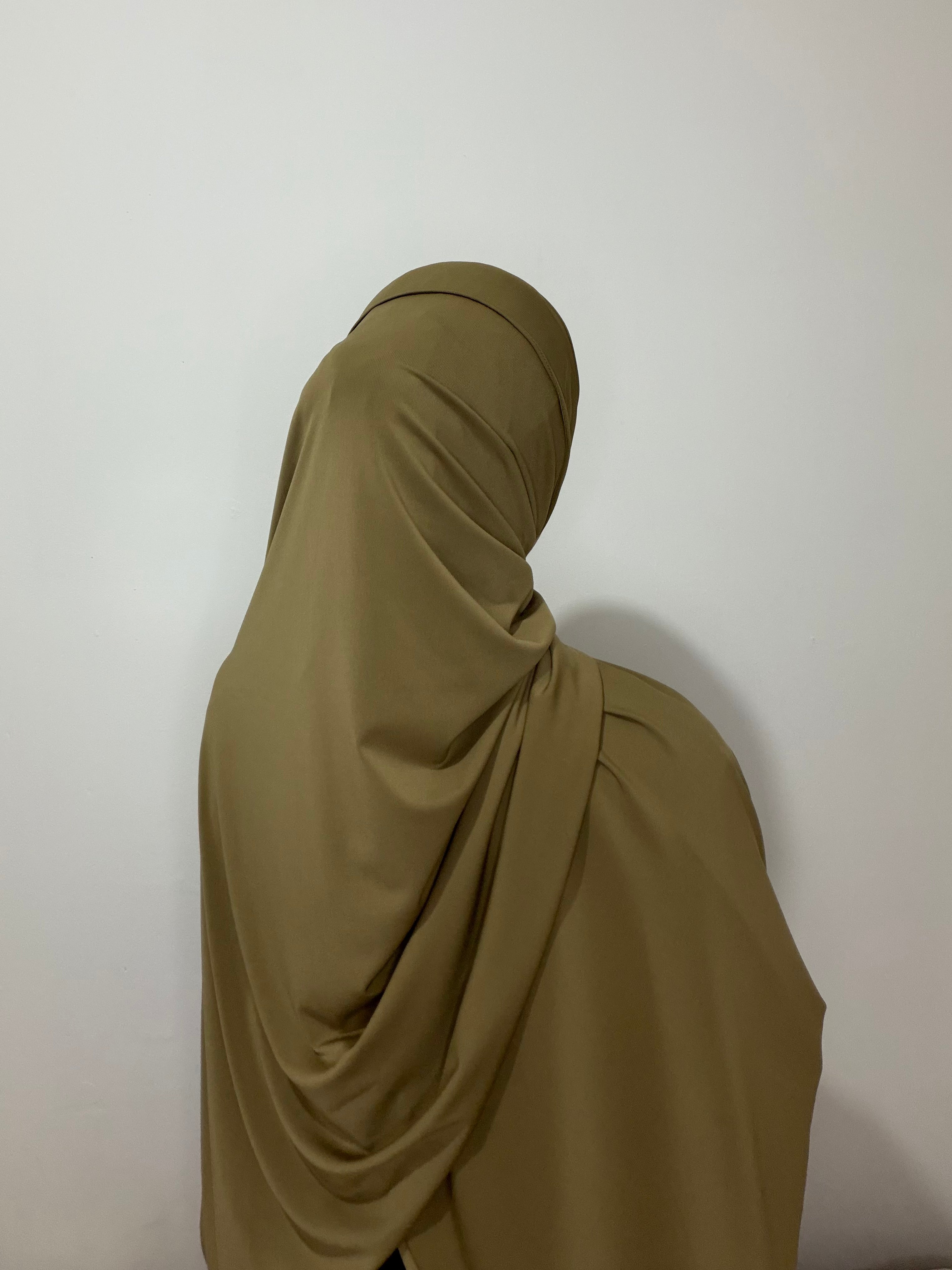 Khaki Premium Jersey Scarf
