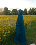 Teal Blue Abaya