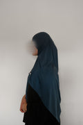 Slate Blue Liquid Jersey Scarf