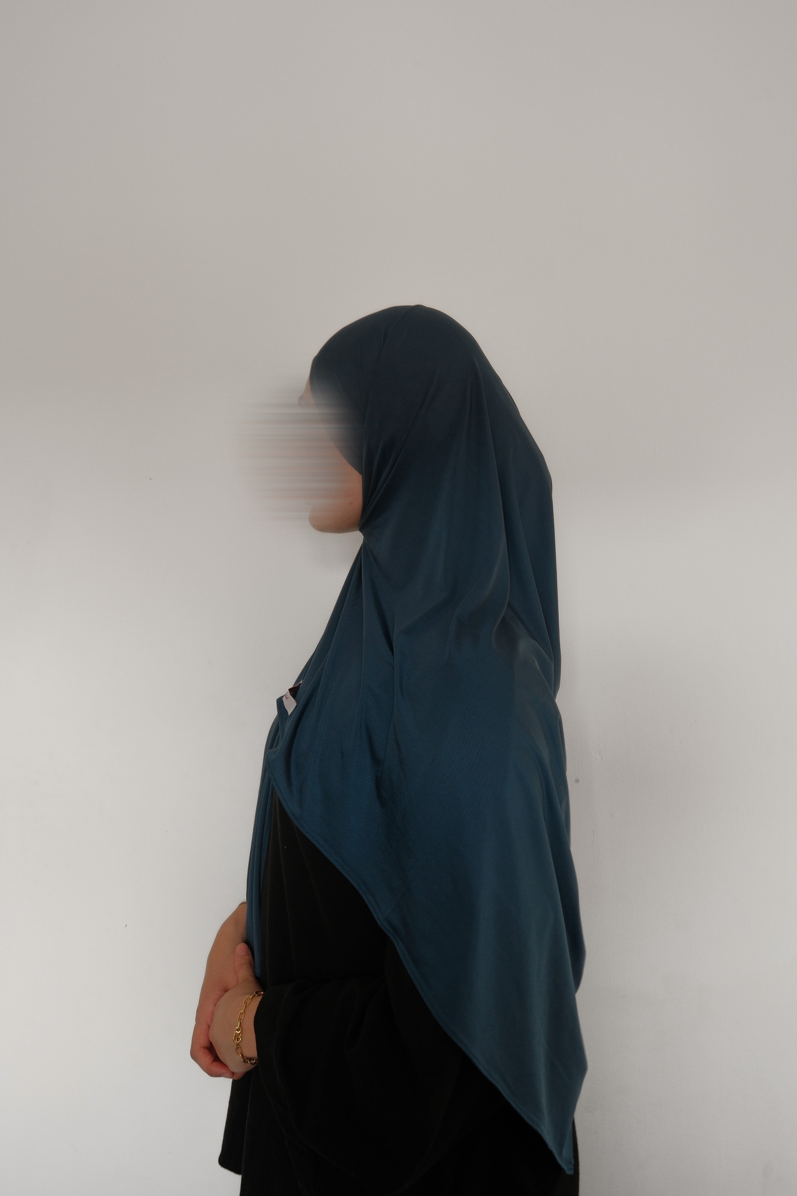 Slate Blue Liquid Jersey Scarf