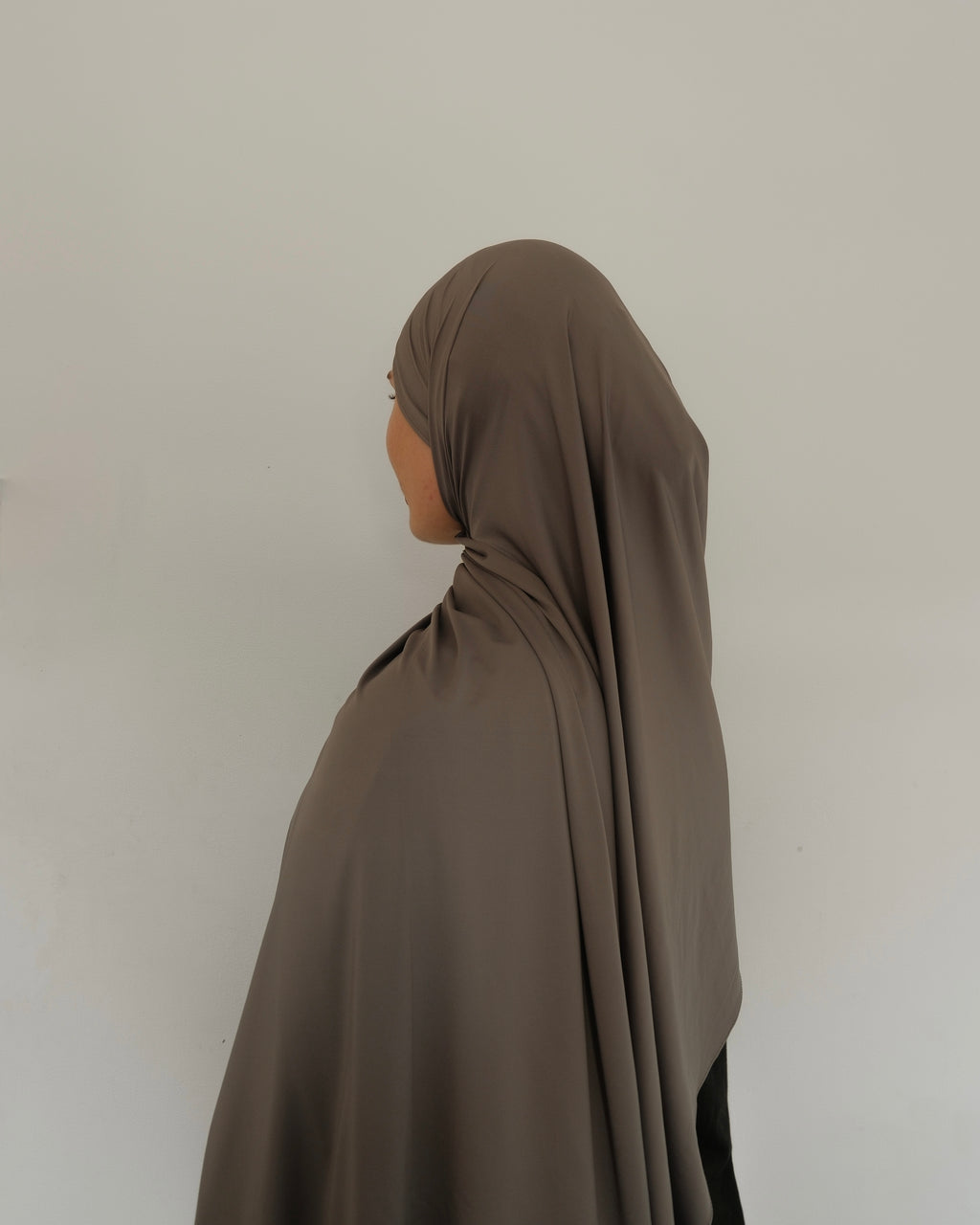 Charcoal Liquid Jersey Scarf
