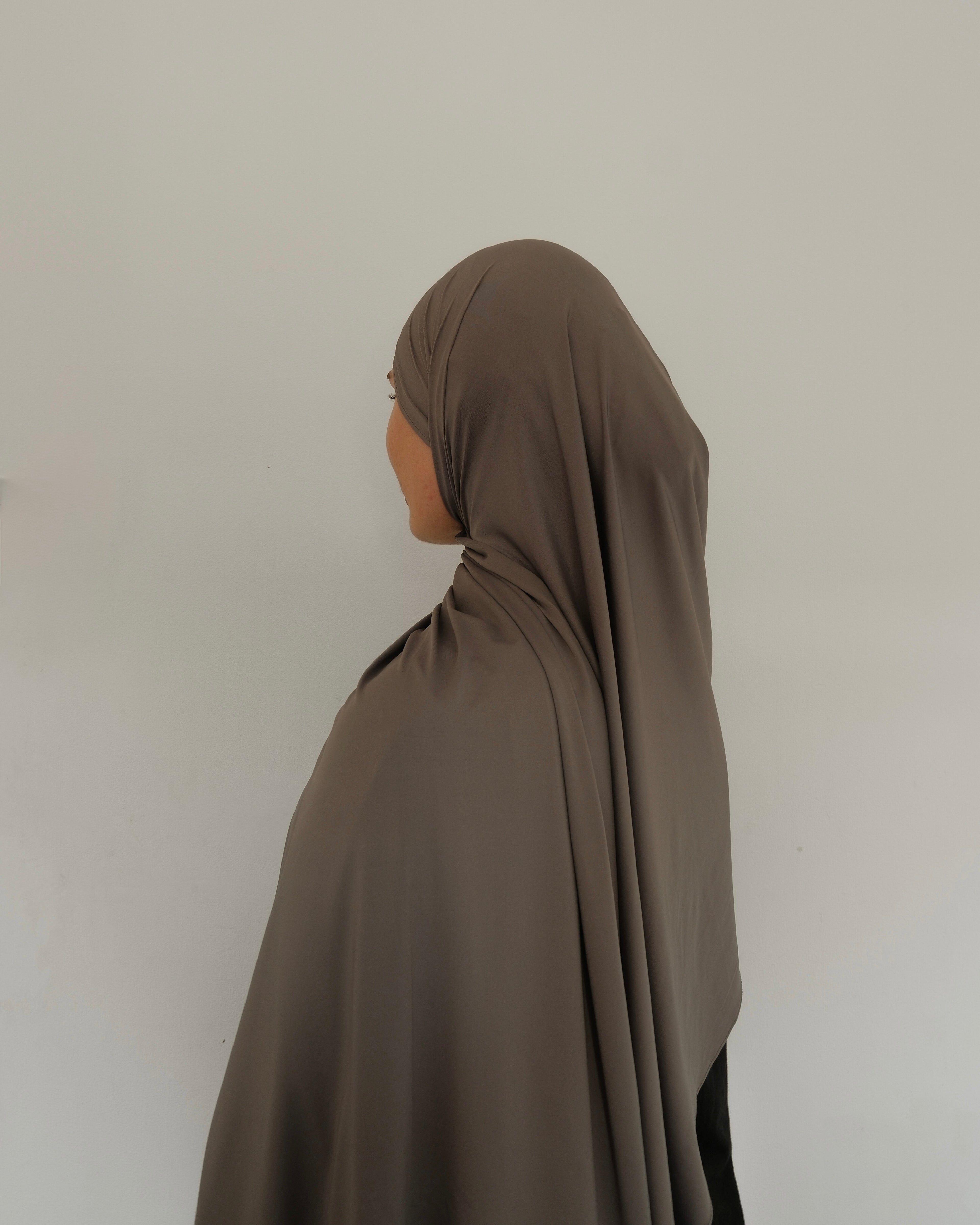 Charcoal Liquid Jersey Scarf