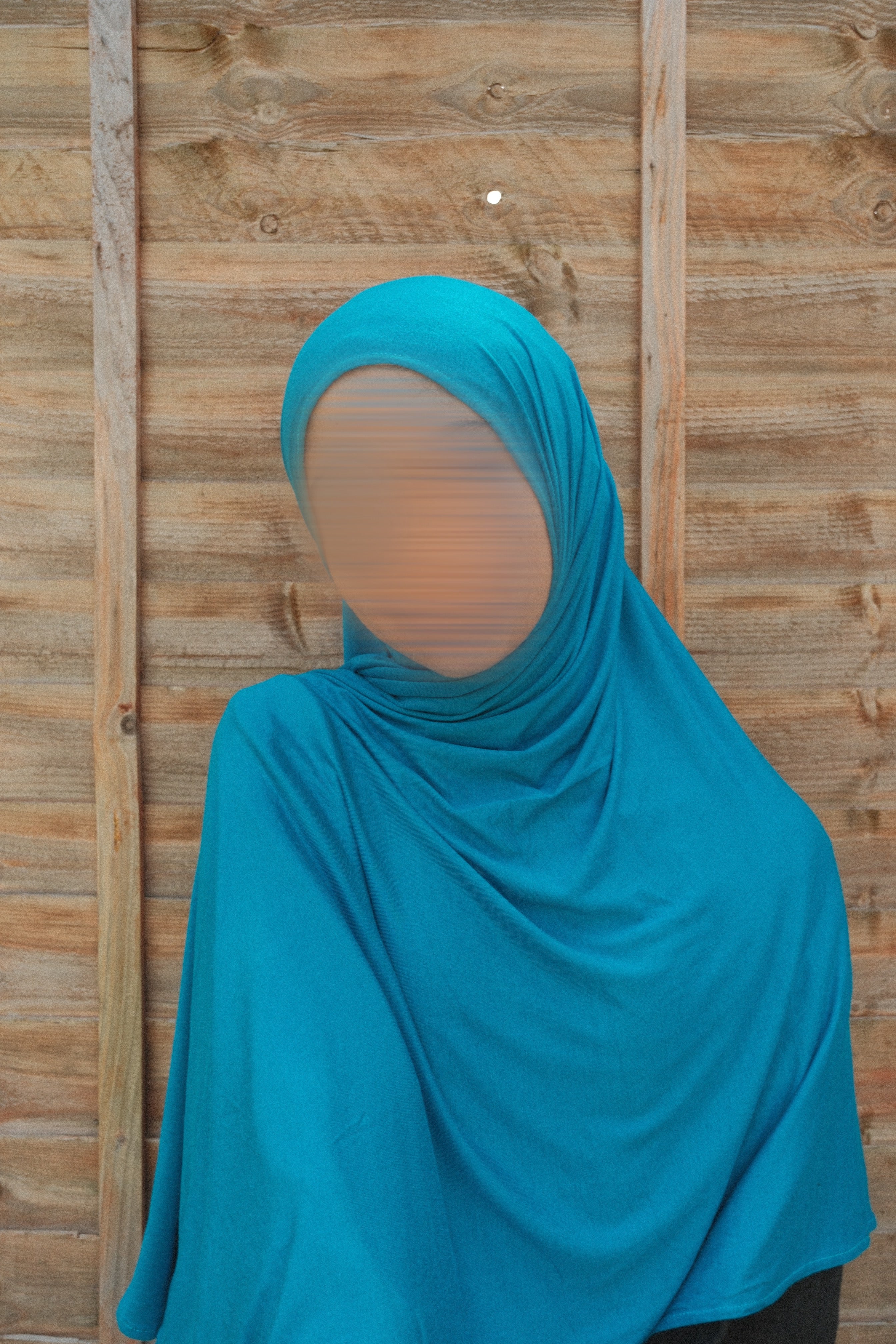 Lunar teal cotton jersey hijab
