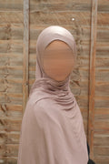 Mocha cotton jersey hijab