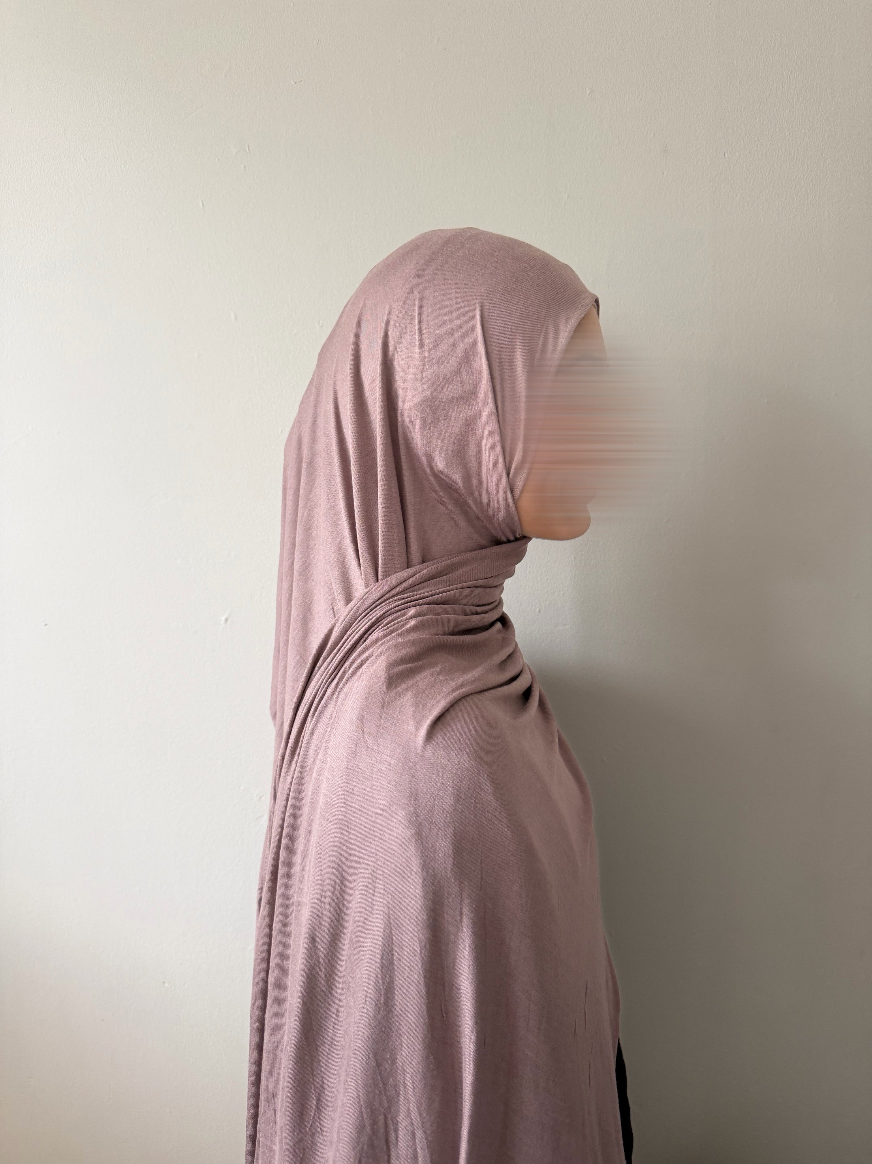 Mocha cotton jersey hijab