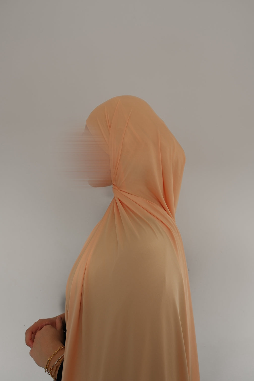 Apricot Liquid Jersey Scarf