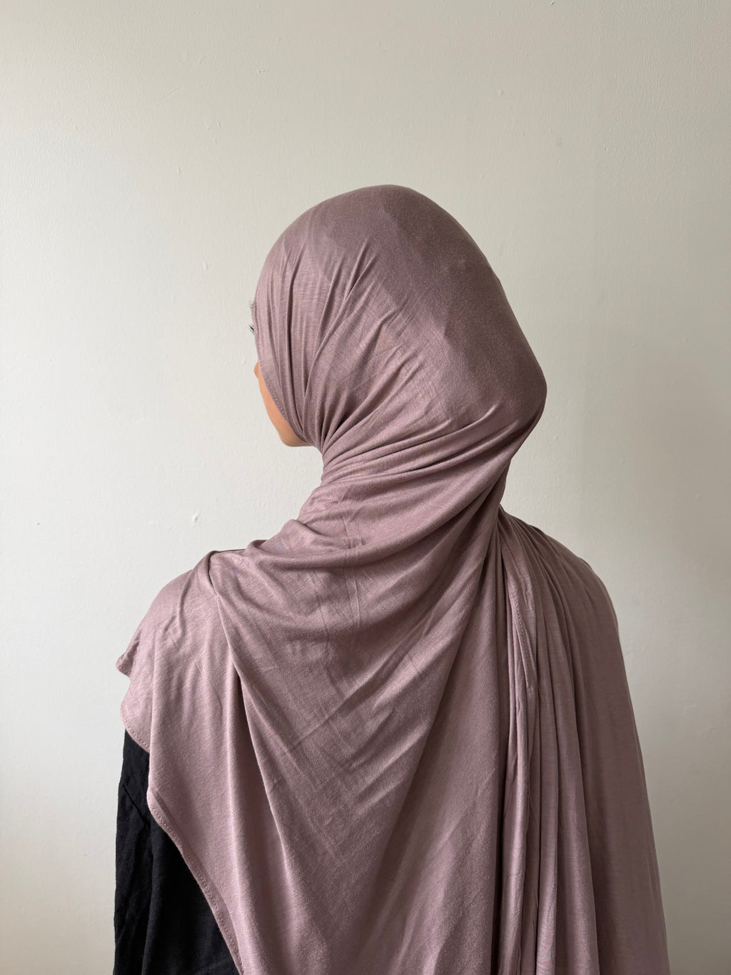 Mocha cotton jersey hijab
