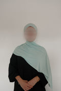 Dusty Mint Liquid Jersey Scarf