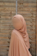 light brown cotton jersey hijab