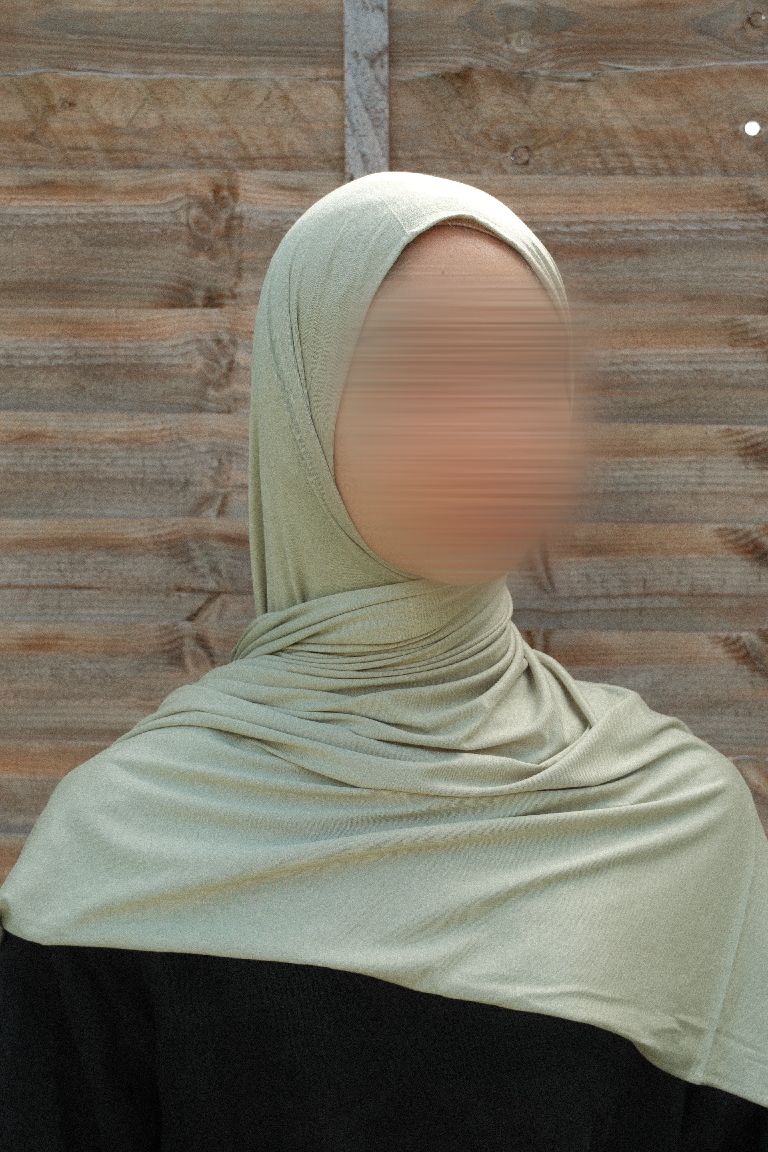 Sage green cotton jersey hijab
