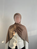 Pecan Liquid Jersey Scarf