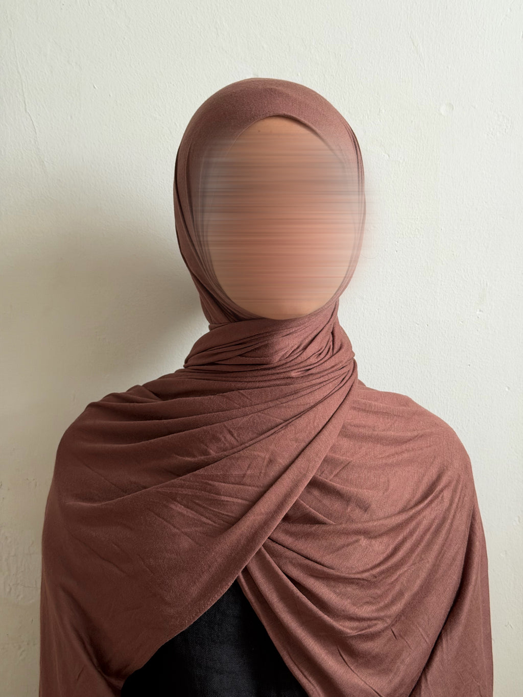 Chocolate cotton jersey hijab