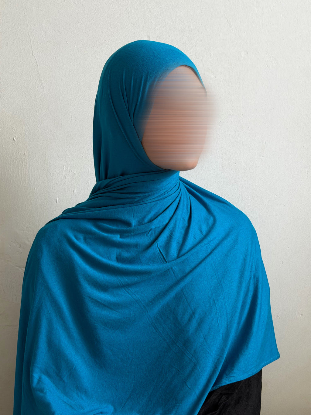Lunar teal cotton jersey hijab
