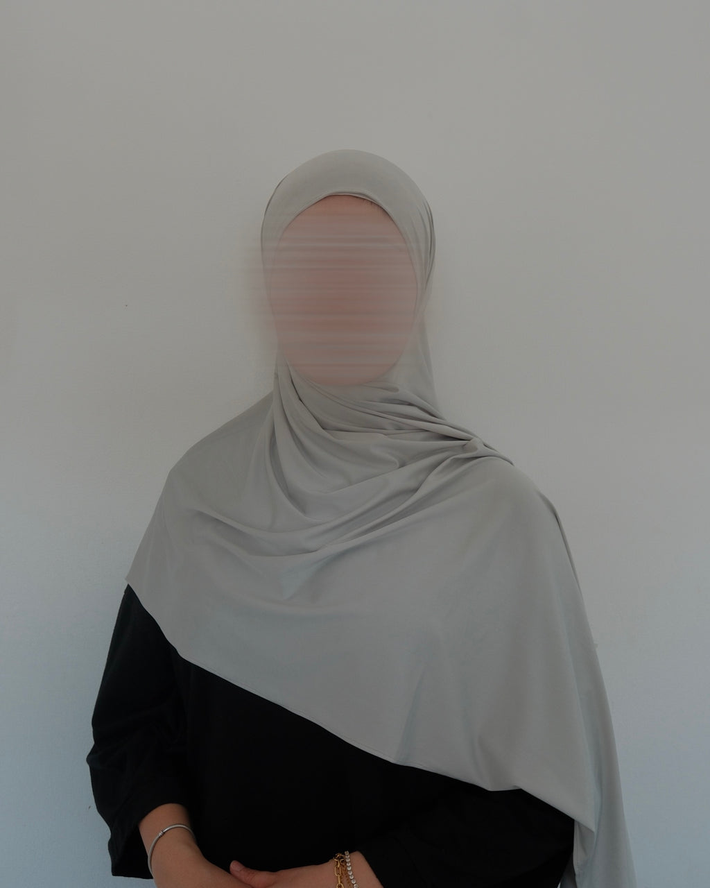Silver Stone Liquid Jersey Scarf